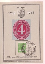 Gem.Ausg. Mi. 946, SOK/SST Schleswig, 10 Jahre BM-Verein, 25.4.48