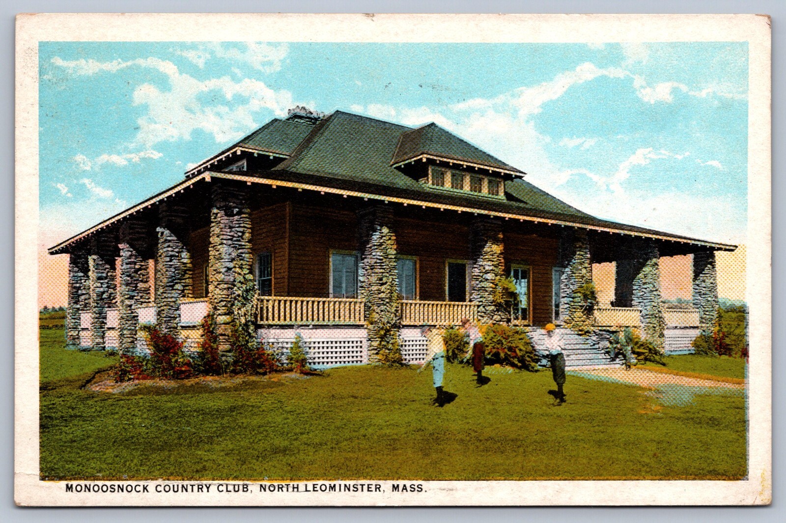 Postcard North Leominster MA Monoosnock Country Club 1924 eBay