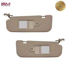 Sun Visor For Hyundai Elantra Pair Both Sides Beige 2011-2015 OE Quality