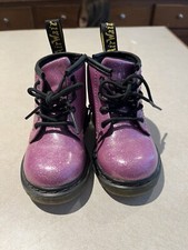 Dr. Martens Toddler Boots - Pink Glitter 1460