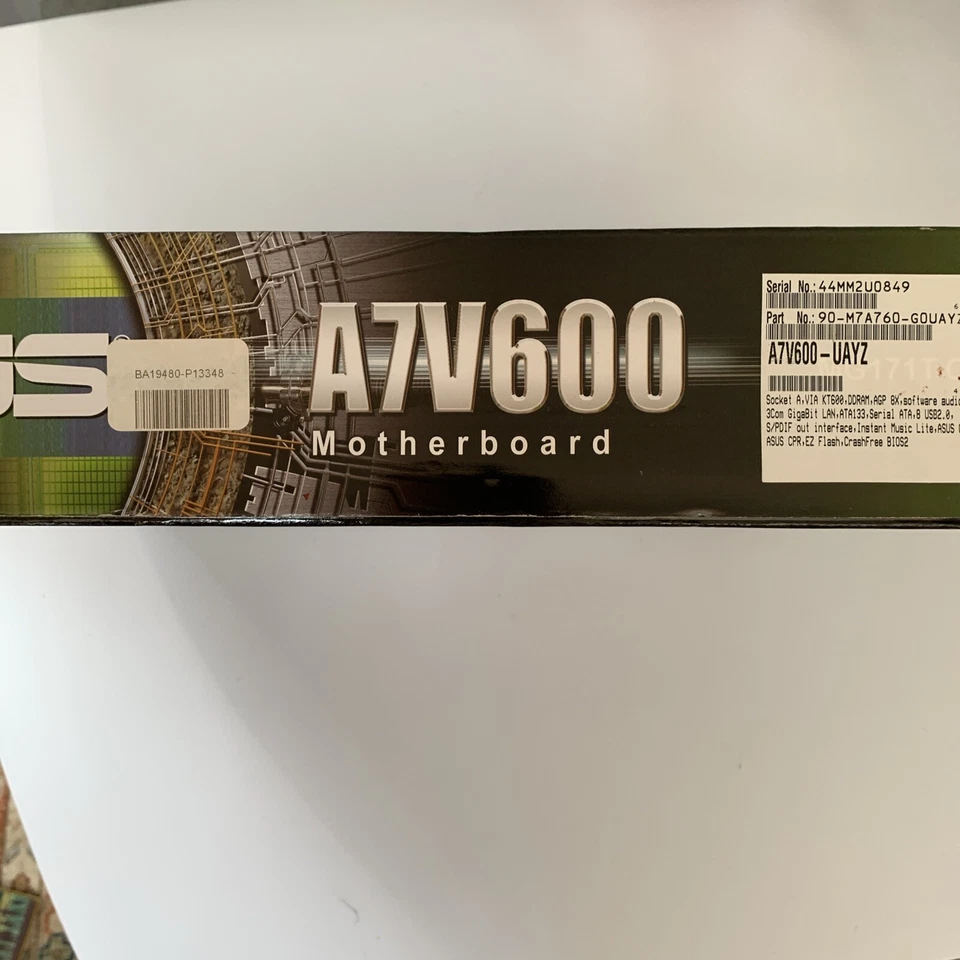 ASUS  Motherboard A7V600 VIA KT600 Brand New In Open Box - Image 2 of 4