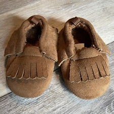 Baby Moccasins Size 3 Brown