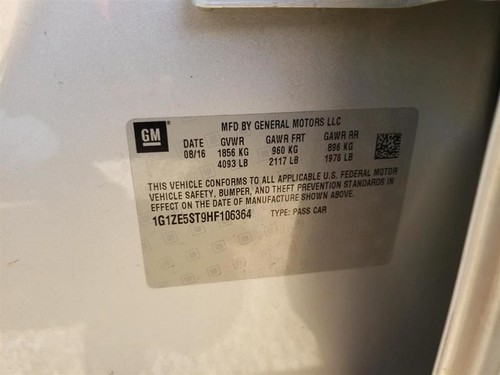 Alternator Fits 16-19 CRUZE 1168561 - Picture 12 of 12