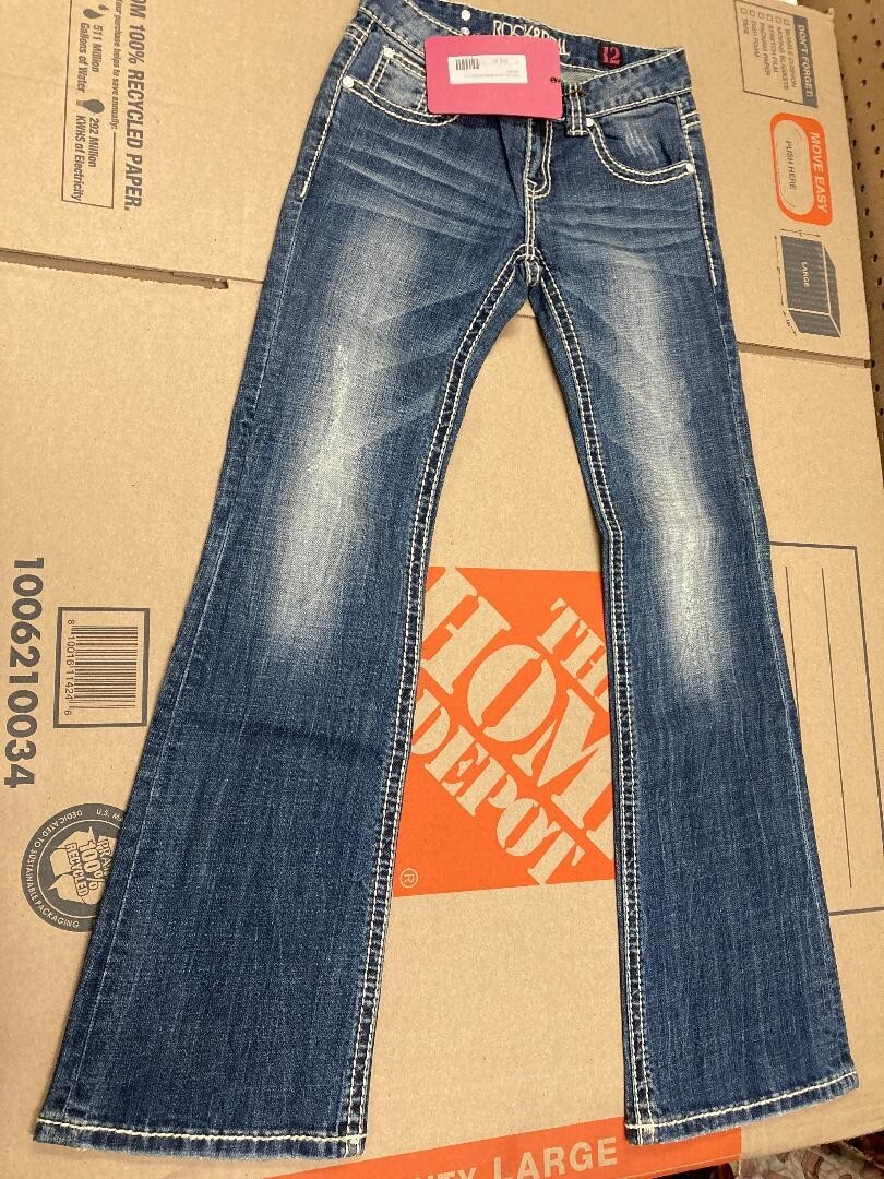 Rock & Roll Girl's Colored Diamondback Cowgirl Jeans G5-3653