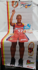 Vintage Kelloggs Bridget Pettis Phoenix Mercury Wall Hang Height Poster   TF