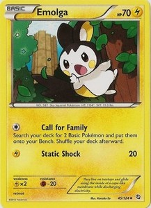 Emolga 45/124 B&W Dragons Exalted Uncommon MINT! Pokemon