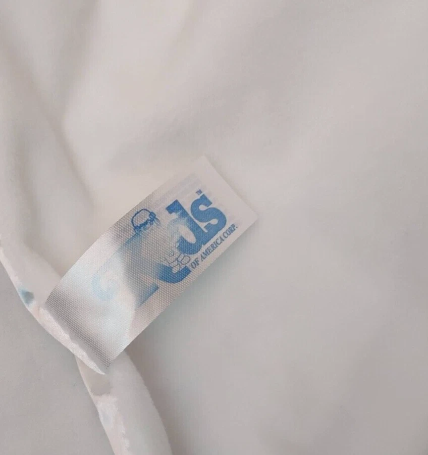 Manta de seguridad para bebé de cordero blanco preferido para niños de 18" Lovey satinado unisex terciopelo Foto 3 de 3