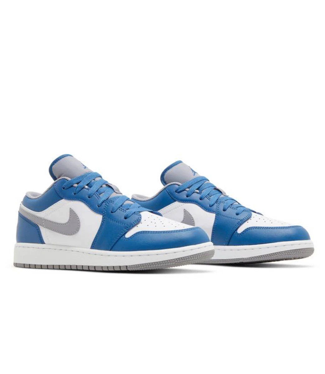 Nike Air Jordan 1 Low True Blue 553560-412 Size GS 6.5Y/8 Women