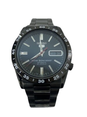 NEAR MINT+++】 SEIKO 7S26-02T0 5 SNKE03 Watch Black Automatic 21