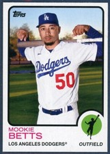 Mookie Betts 2021 Topps Archives 1973 Topps Variation #136 LA Dodgers