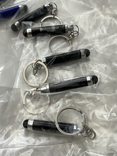 25PCS keychain stylus digital pen for touch screens w/Logo INDIVIDUAL SEALED NEW - 第 2/14 張圖片