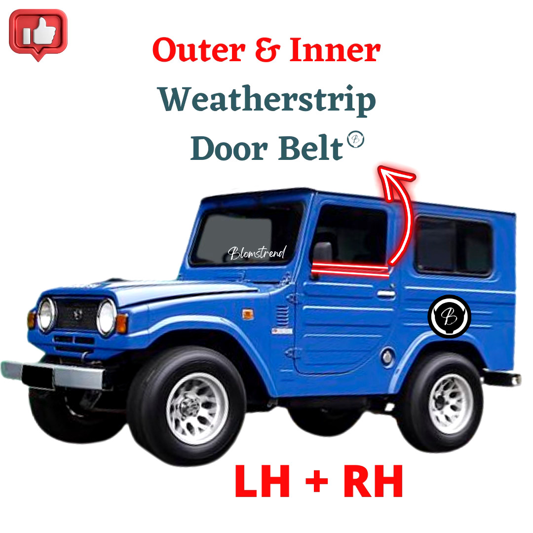 SET Daihatsu Taft / Wildcat / Scat F50 Weatherstrip Front Door Beltline Seal