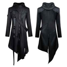 2023 MEN Steampunk trench coat Gothic jacket role-playing costume