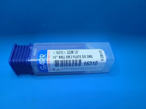 Garr Tool 1/2 Zoll Hartmetallkugel Nase Ende Fräser P/N: 16310 - Bild 2 von 3