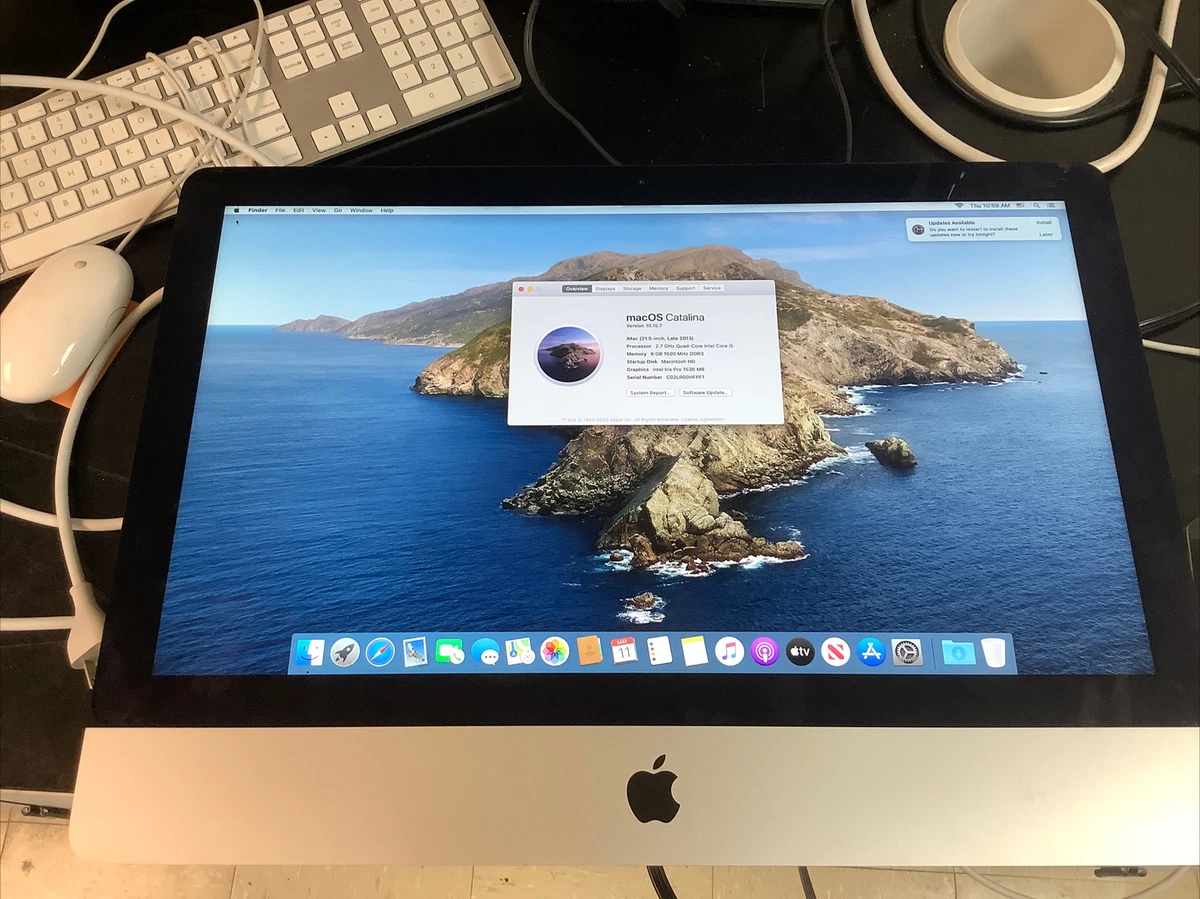 Apple iMac A1418 I5 2.7GHz 8GB 1TB SATA Disk with keyboard, mouse & power cord