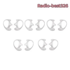 5*S Left And Right Earbud Earmold for Earpiece Acoustic Tube  Radios Transparent