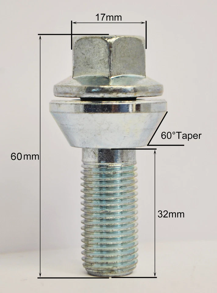 16 Alloy Wheel Vari Bolts M12 x 1.5 Wobbly / Wobble Bolt Variable PCD - Vauxhall - Image 2 of 3