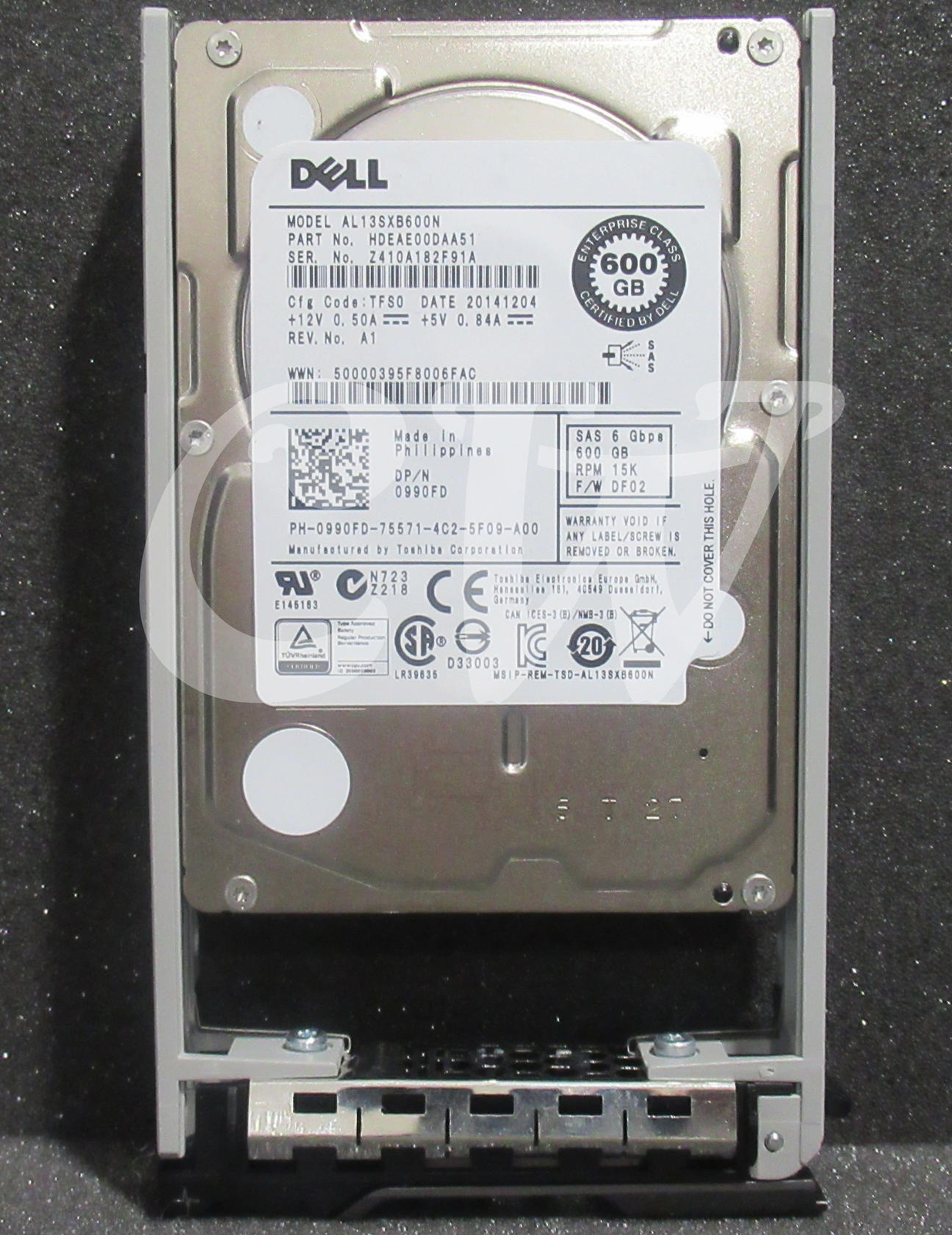 Disque Dur Toshiba 600GB 15K SAS 2.5" Pour Serveur HPE – Reconditionné