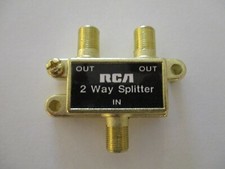 RCA 2-drożny rozdzielacz kablowy nowy