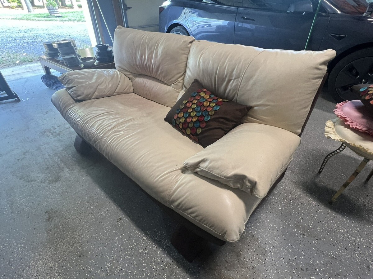 NICOLETTI ニコレッティ  オットマン Nicoletti Loveseat Italian Leather Vintage With Ottoman | eBay