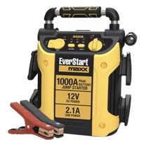 Everstart 1000 Peak Amp 12 Volt Jump Starter And Power Station LED Light & USB