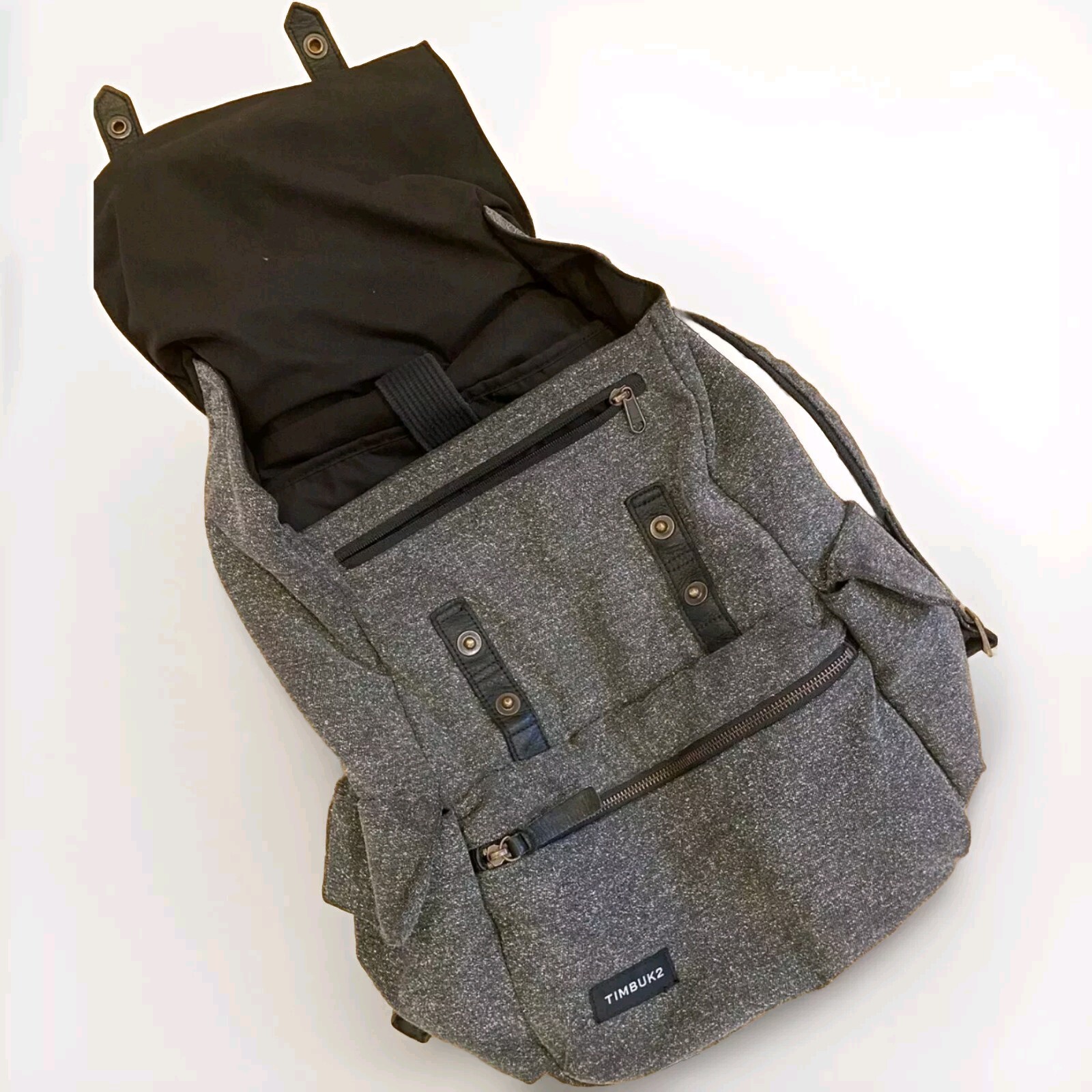 Timbuk2 Button Backpack Soft Shell Polyester Gray… - image 3