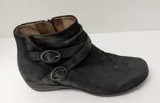 Dansko Faithe Ankle Boots, Black Leather, Women's 40 EU US 9.5-10 