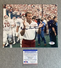 OKLAHOMA SOONERS- BARRY SWITZER AUTOGRAPH 8x10 PORTRAIT PHOTO PSA/DNA AI16057