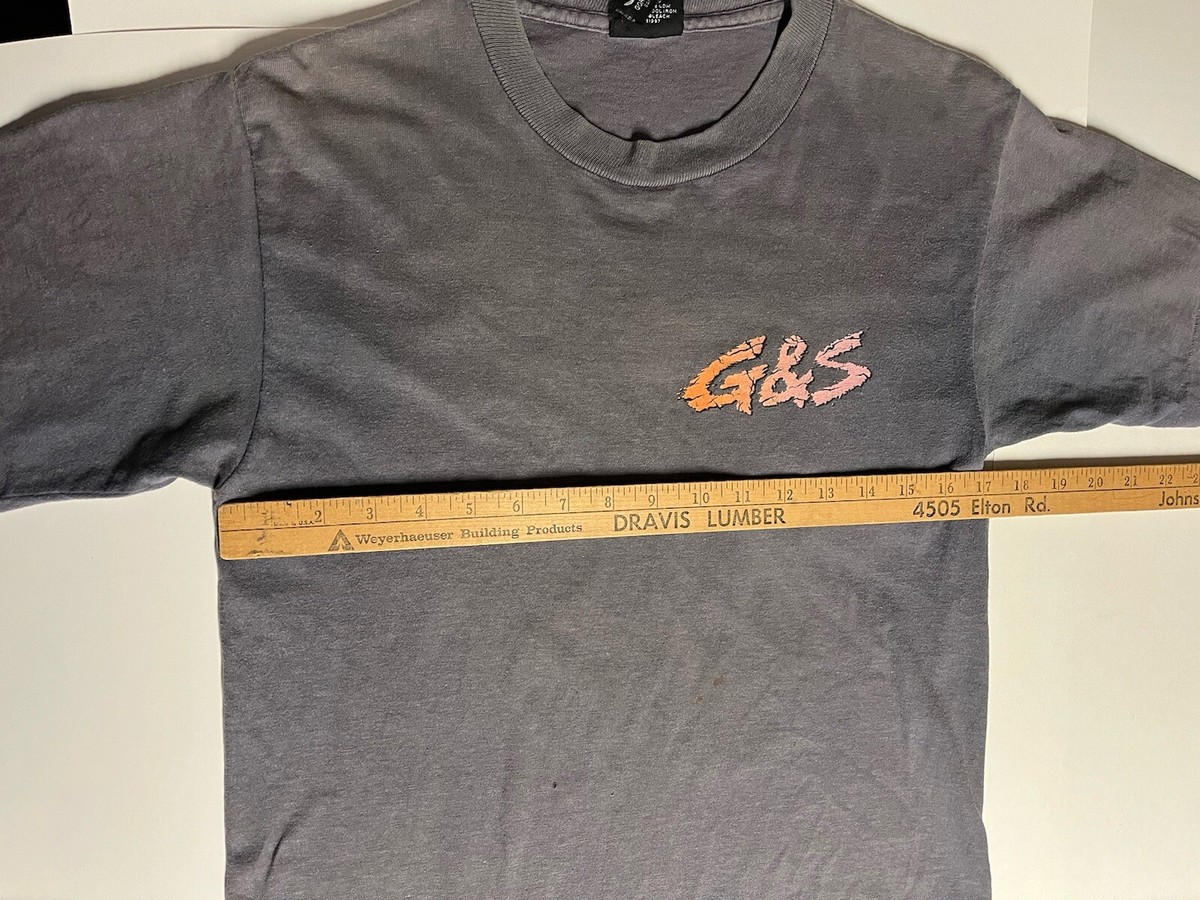 G & S Gordon and Smith Vintage Skateboard T-Shirt Shirt Size