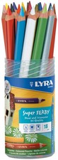 18 Lyra Super Ferby Stifte Farbstifte Buntstifte Malstift Runddose dreieckig TOP