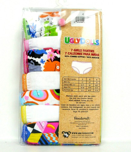 Ugly Dolls | Girls Size 4 | Underwear, 7 Pack Panties - Picture 2 of 3