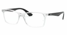 New RAY-BAN Rx-able Eyeglasses RB 7047 5943 56-17 145 Crystal  Black Frames