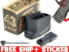 Strike Industrie for Glok 43 Magazine Base Plate Enhanced Extension 2 RND EMP
