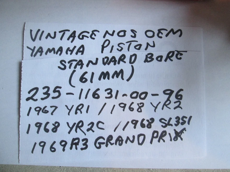  YAMAHA 1967-69 YR1 / YR2 / YR2C / R3 OEM NOS СТАНДАРТНЫЙ ПОРШЕНЬ 235-11631-00-96 - Изображение 4 из 4