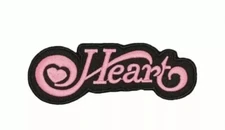 HEART Classic Rock Band Embroidered Iron-On Patch ❤️🎸 NEW Ann Nancy Wilson Pink