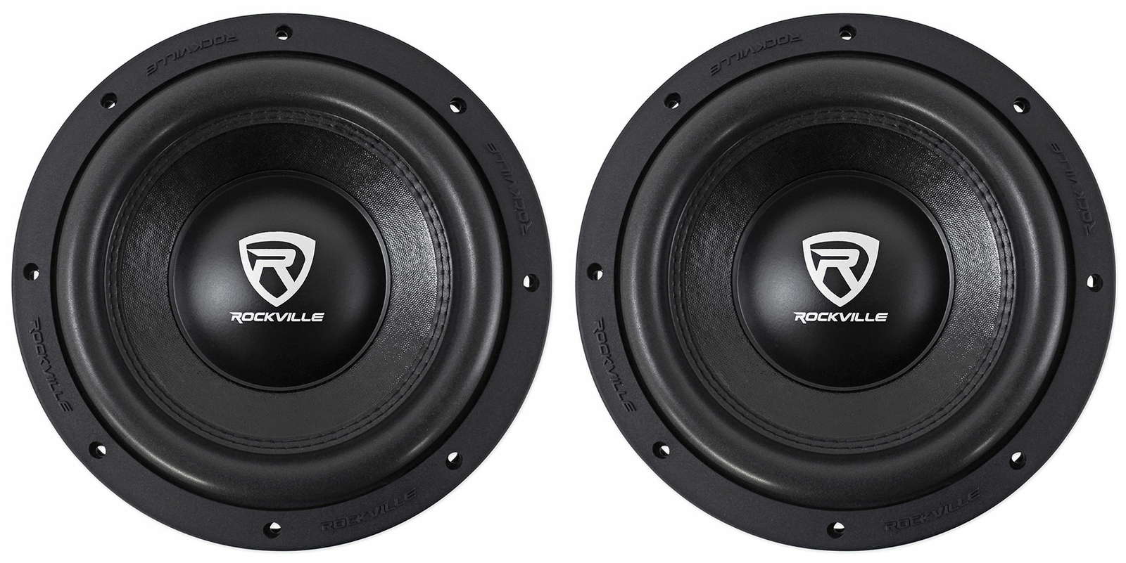 2 Rockville W10K6D2 V2 10 автомобильных аудиосистем мощностью 4000 Вт с двумя 2-омными сабвуферами 23090₽
