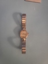 VTG Bulova M7 10K RGP Bezel Stainless Steel Women's Watch T51337  NOT WORKING