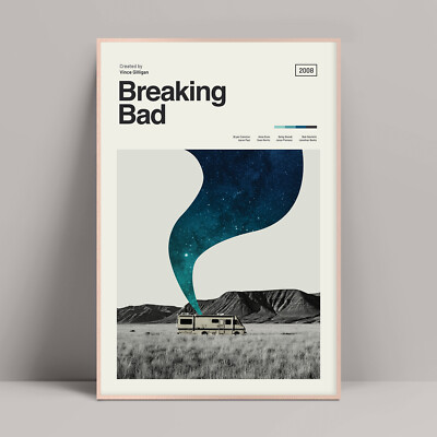 Breaking Bad - Minimalist Poster,  Bryan Cranston, Aaron Paul, Bob Odenkirk