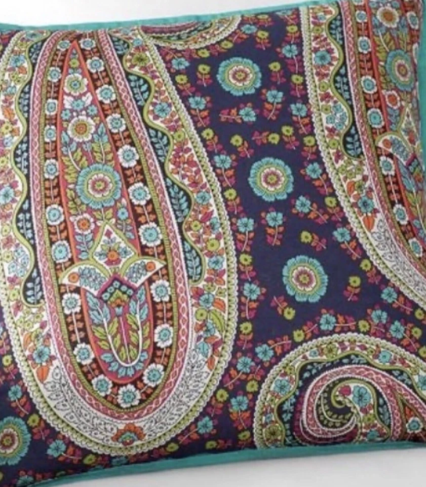 POTTERY BARN EDIE PAISLEY Ikat Reversible Pillow Covers PAIR💕 18 X 18”SOLD OUT - Image 3 of 4