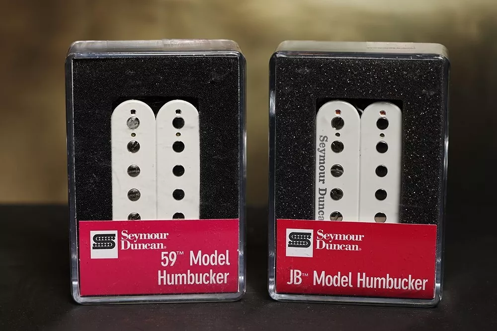 Seymour Duncan SH 4 JB Bridge SH 1 59 Neck WHITE Humbucker Pickup Set NEW