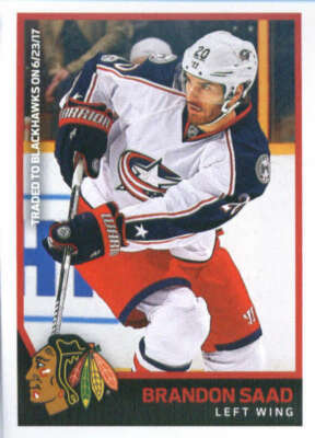 2017-18 Panini Stickers #287 Brandon Saad Chicago Blackhawks