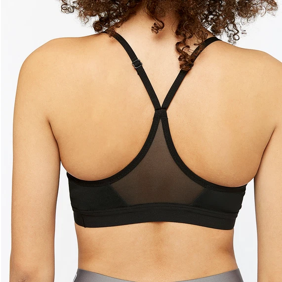 NEW! Nike [XXL] Women's Indy DRI-FIT Yoga/Tennis Bra-Black/White 878614-011 - Image 2 of 2