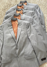 Jos. A. Bank Recent Suit Jacket Coat NWOT 39R Slim Fit Gray Classic Wool Vented