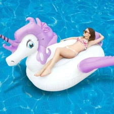 Giant Unicorn Pool Float, Big Inflatable Floats Huge Adult Pool For Girls Boys