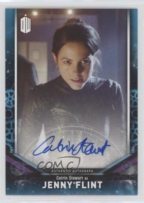 2018 Doctor Who Signature Series Aqua 13/25 Jenny Flint Catrin Stewart Auto 1j8
