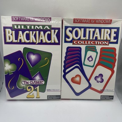 Vintage Lot Of 2 Sealed Card Games Computer Software Programs 3 1/2'' Disk