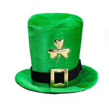 St.Patrick's Day Accessories Irish Shamrock Top Hat Green Stovepipe Hat for Part
