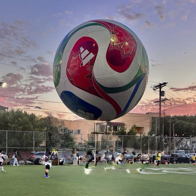Jumbo Trionda 2026FIFA Soccer Ball White Blue Red Green for Artificial Turf