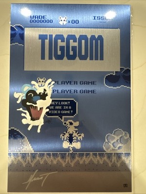  Tiggomverse #00 Negative 2x Signed W/ Remark, Pooh, METAL, Rare 1/1 