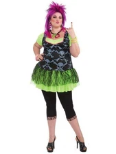 Novelties Women's 80's Punk Lady Plus Size Costume